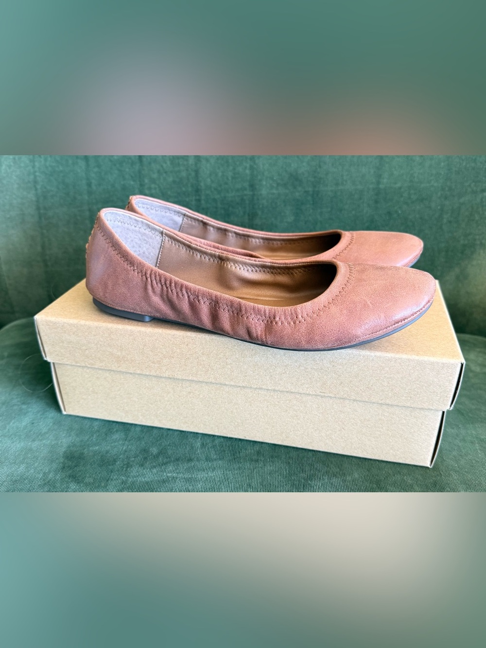 Lucky Brand Women's Ballet Flats in Bourbon